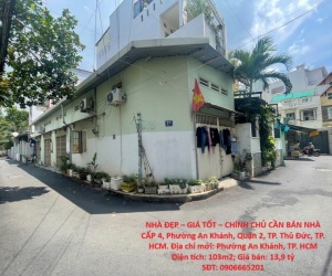 NHÀ ĐẸP – GIÁ TỐT – CHÍNH CHỦ CẦN BÁN NHÀ CẤP 4, Phường An Khánh, Quận 2, TP. Thủ Đức, TP. HCM