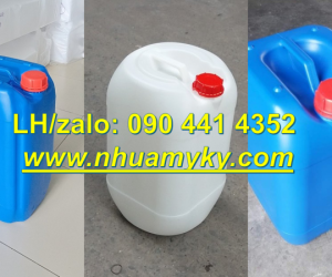 Can nhựa 10 lít màu đỏ, can nhựa 20 lít đựng hóa chất y tế nguy hiểm, can 25 lít đựng hóa chất loãng
