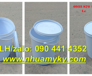 Vỏ thùng đựng sơn 1 lít, xô nhựa 5 lít vàng, thùng đựng sơn nhựa 10 lít tại TPHCM 